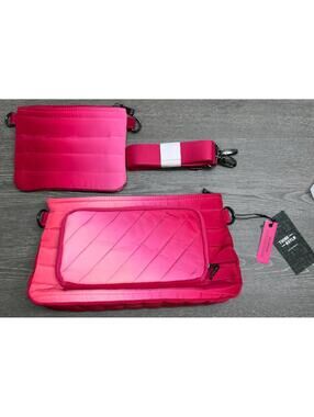 Think Royln Bank Street XL Pink Ombre Crossbody w/ Pouch